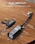 DEWENWILS Outdoor Remote Control Outlet, 15A Wireless Remote Control Switch, 100FT Control Range & 14AWG SJTW Power Cord, Weatherproof for Outdoor Appliances, 1 Remote Control+1 Outlet