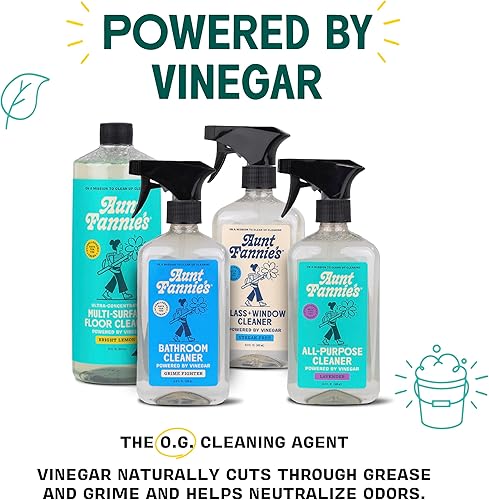 Miniatura 3 de Aunt Fannie's Vinagre de limpieza multiusos, limpiador en aerosol multisuperficie, 64 onzas, aroma a limón (repuesto)