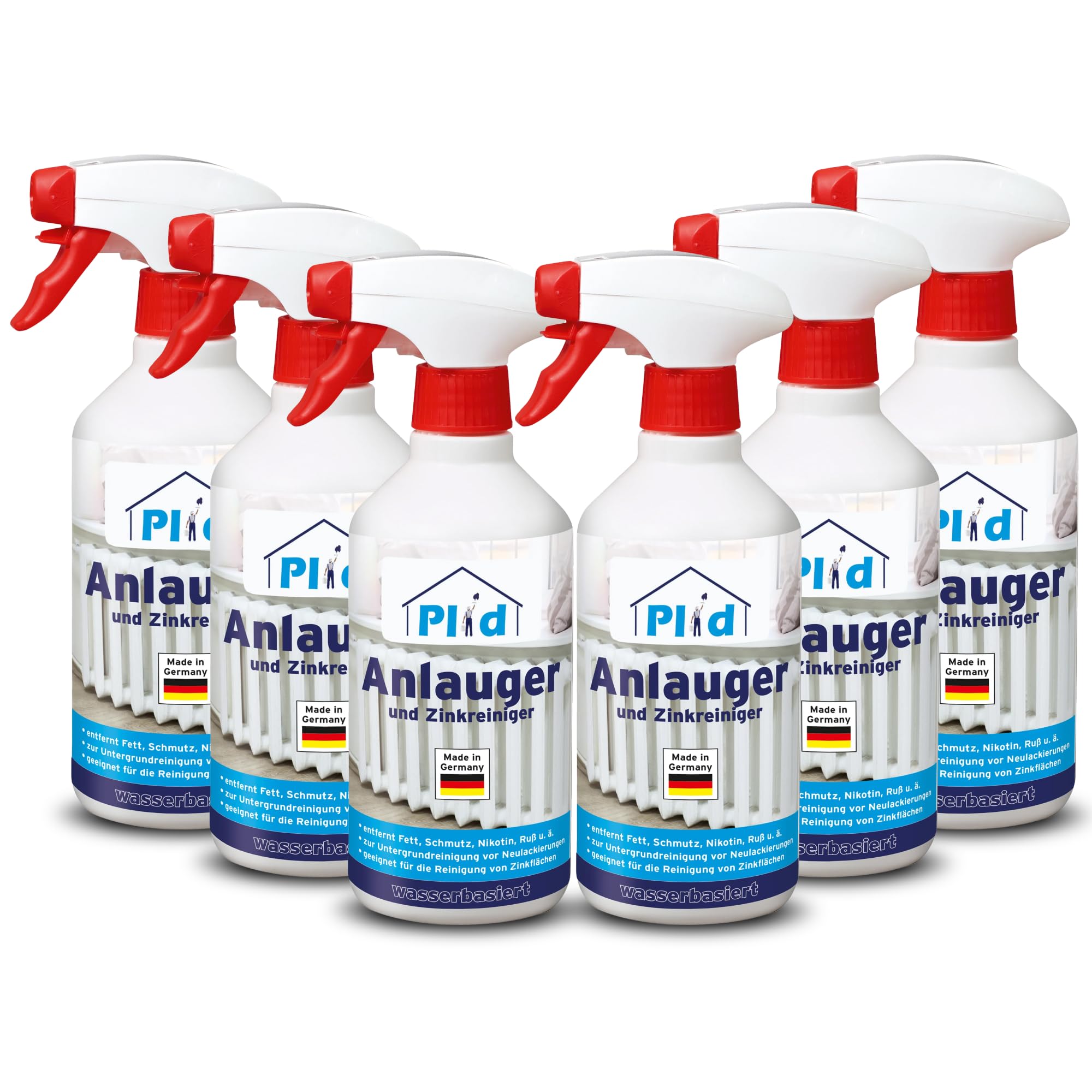 Plid Anlauger & Zinkreiniger | Fliesenreiniger & Entfetter | 3 L | Untergrundreiniger | Fettlöser für Fliesen, Zink & Lack | Reinigt gründlich & verbessert die Haftung | Made in Germany
