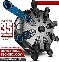 Vista 2 de RDX Saco de boxeo independiente XXL de 330 libras con funda y guantes – Juego de sacos de boxeo de pedestal pesado para adultos de 72 pulgadas – 17