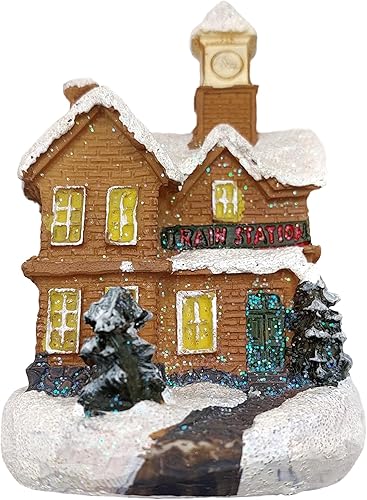 Wizardi Pueblo de Navidad - Estación de tren F07-N1-9-6542B Estación de tren,Pueblo de Navidad 20,Pueblo de Navidad 21,Pueblo de Navidad 22,Pueblo