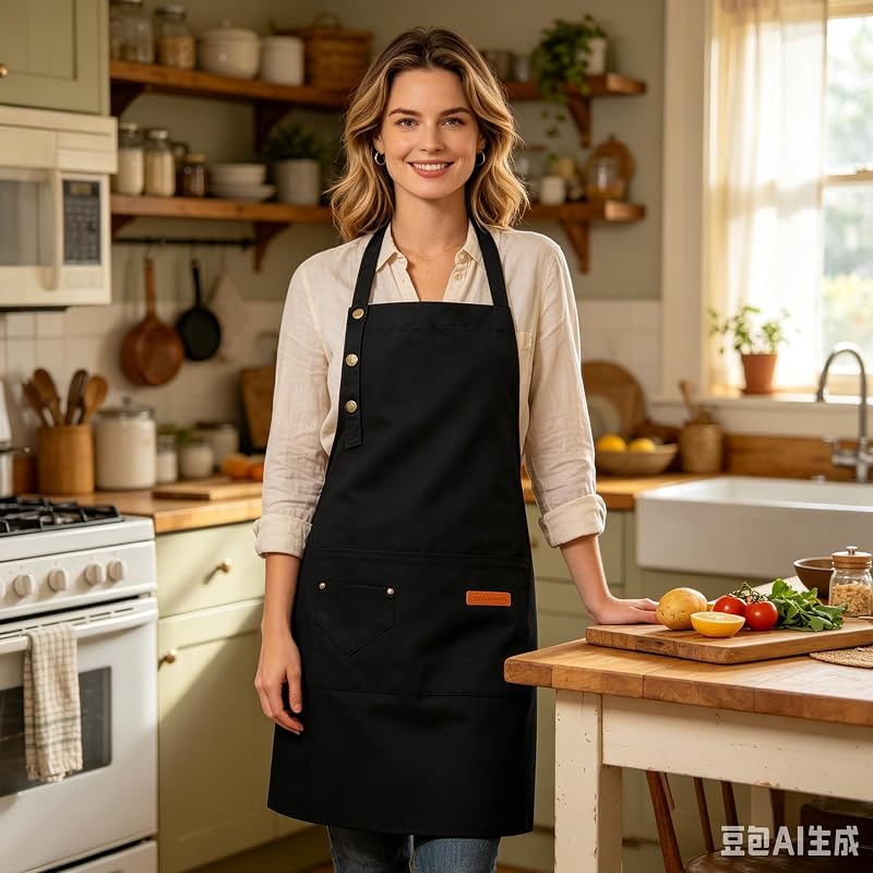 KELINFONG Green Apron – Unisex adjustable design