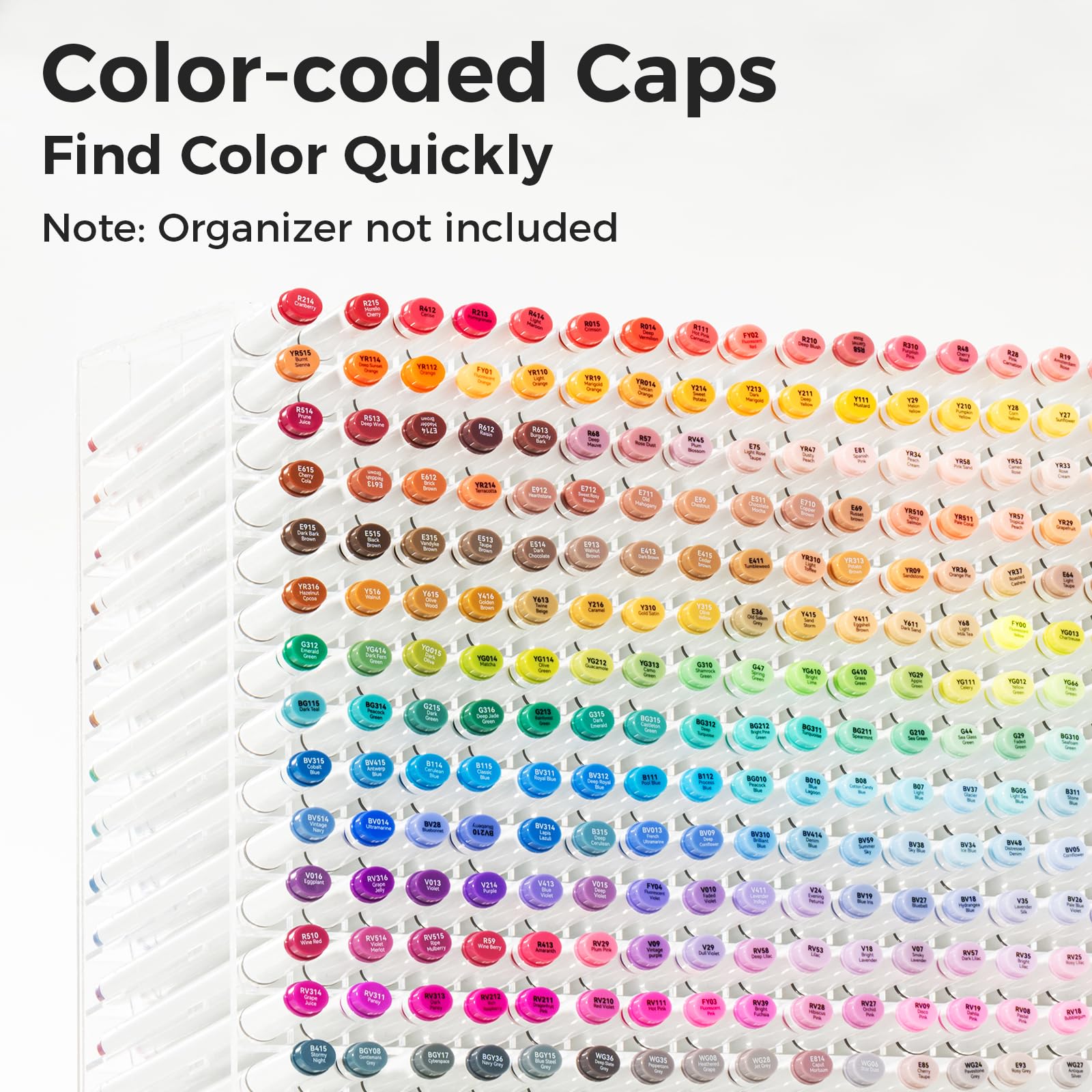 Ohuhu 80 ColoriPennarelli ad Alcool a Doppia Punta per Illustrazioni da colorare per Adulti, Ink Base di Alcool con 1 Frullatore Custodia per Pennarelli Scalpello e Fine, Serie Oahu