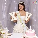 WOBBOX Birthday Satin Sash For Birthaday Decoration Theme Party Decoration, Sash (White & Golden Crown Birthday Girl) gallery image