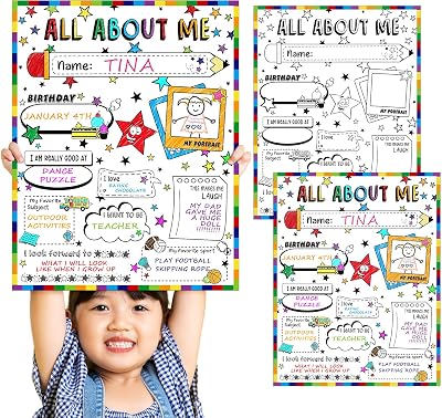 Seajan 40 Pcs All About Me Student Posters 17 x 22 Philippines | Ubuy