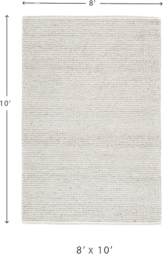 Miniatura 3 de Signature Design by Ashley Jossick - Alfombra neutra de pelo bajo de 7 pies 8 pies x 10 pies, color beige y gris