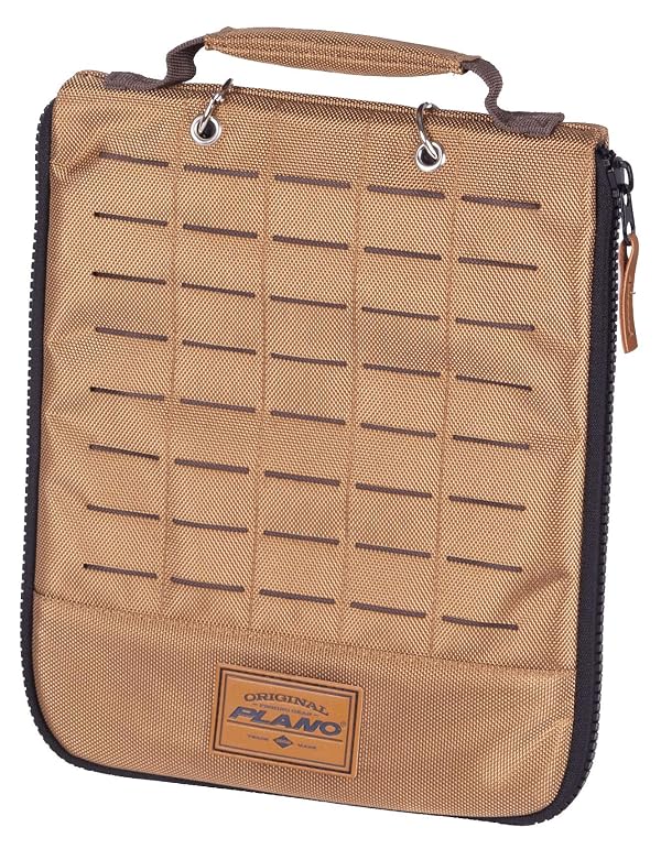Plano Guide Series Worm Wrap, Brown 1680 Denier Fabric, Premium Tackle Storage for Soft Plastics, Fishing Bait Binder Organization with 8 Included Bait Bags by Plano - Used condition - US$19.52