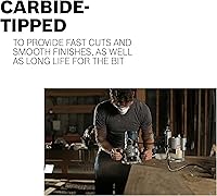 Vista 8 de BOSCH 85638M - Broca de enrutador de panel elevado Ogee con punta de carburo de 2-1/2 pulgadas x 5/8 pulgadas