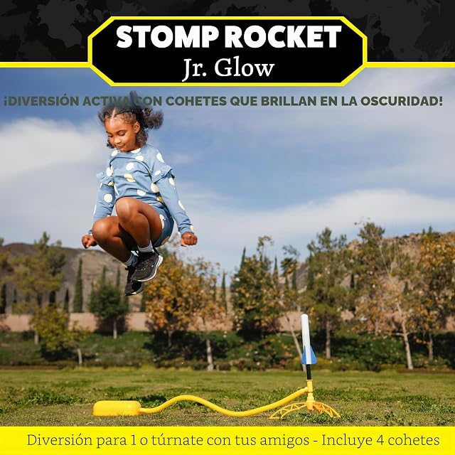 Foto 2 de 8 de Stomp Rocket 806002 Junior Glow Paquete de repuesto de cohetes