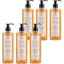 Prija Fortifying Shampoo with Eruca Sativa All Hair Types 6x 12.85 fl oz | Cleanses and Revitalises Hair. Boosts Shine and Improves Texture. Hydrating Formula with Pump Dispenser.