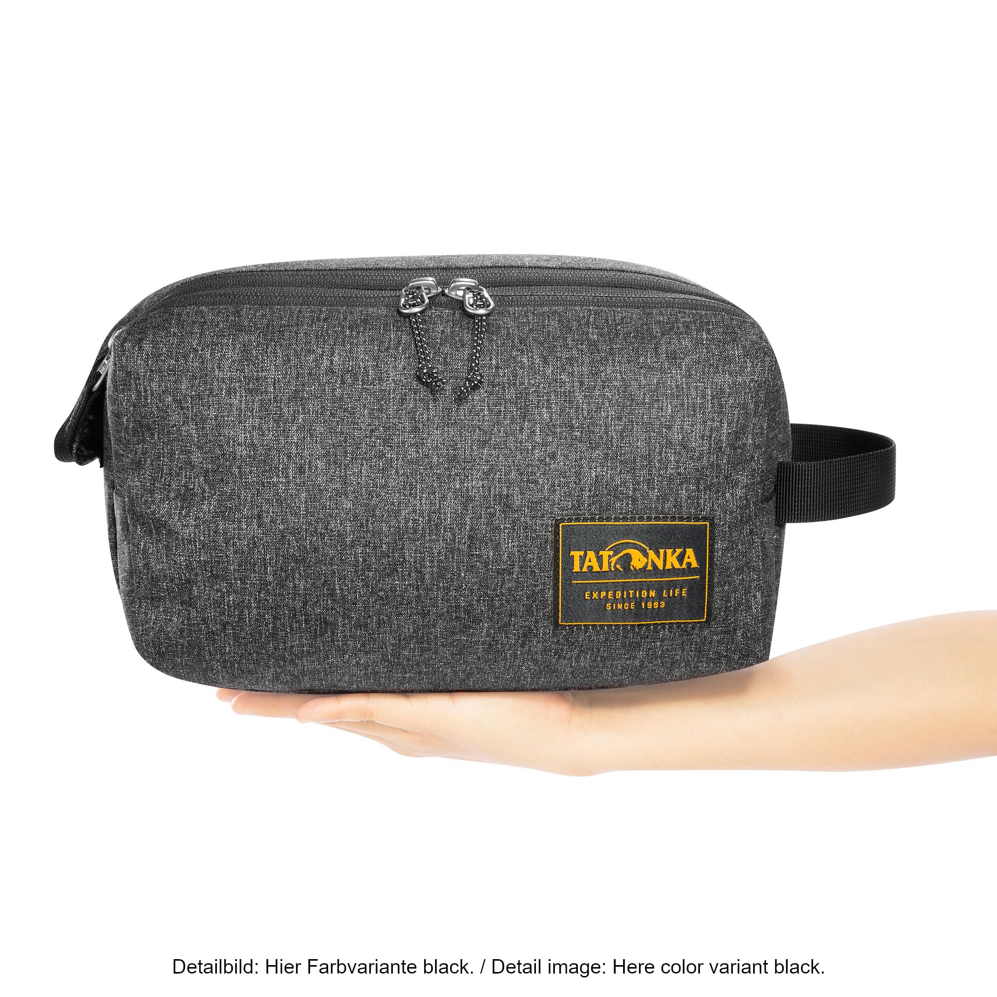 Tatonka Kosmetyczka Cosmetic Double Zip Pouch (6 l) – duża kosmetyczka z podwójnym otworem na zamek błyskawiczny i wieloma przegródkami – 17 x 27 x 13 cm (Tango Red)