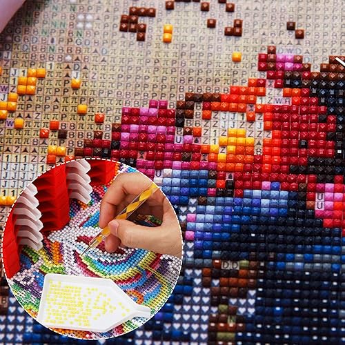 Miniatura 5 de Bandeja organizadora de 16 ranuras para pintura de diamante, bandeja de accesorios de pintura de diamantes, organizador de torre, kit de