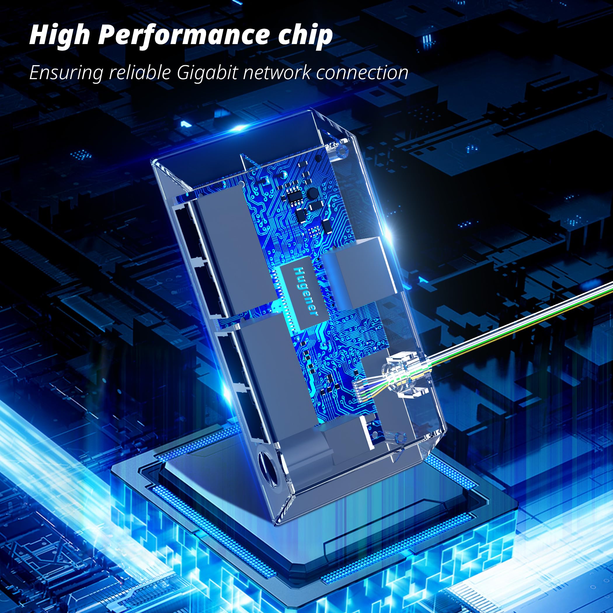 Adattatore Ethernet 4 Porte per Starlink Gen 3/Starlink Mini - Gigabit LAN (1 Gbps) per reti esterne cablate - Connessione simultanea di 4 dispositivi