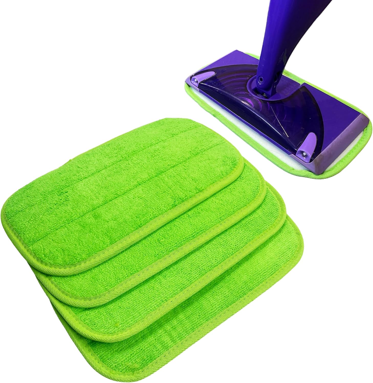 Reusable Microfibre Mop Pads Refills Compatible with Flash Power Mop, Machine Washable