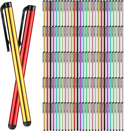 Konohan Paquete de 200 lápices ópticos para pantallas táctiles, pantalla capacitiva, alta sensibilidad, metal, tableta, bolígrafo universal de punta disponible en Yaxa El Salvador