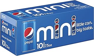Pepsi Mini Cans, 7.5 Ounce, 10 Count