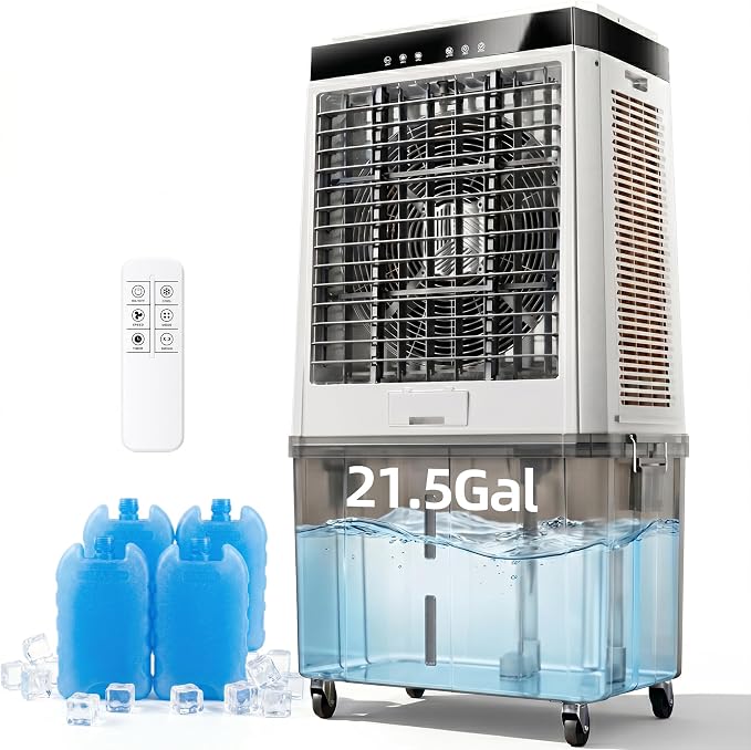 Uthfy 6288 CFM Swamp Cooler for Large Spaces