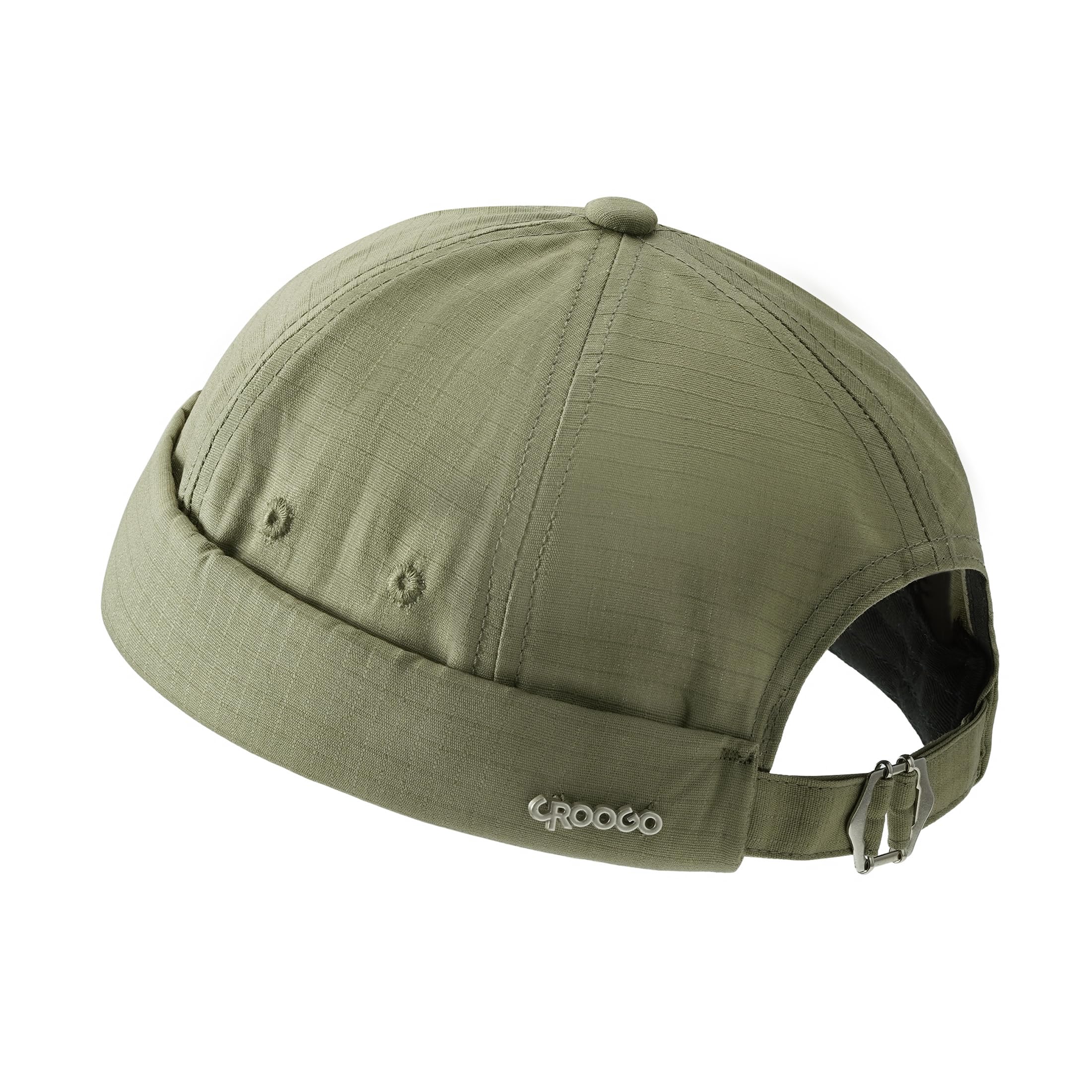 Clape Fisherman Hat Summer Docker Cap Mens Women Wave Caps Cotton Beanie Plain Running Hat Light Green FM2507B