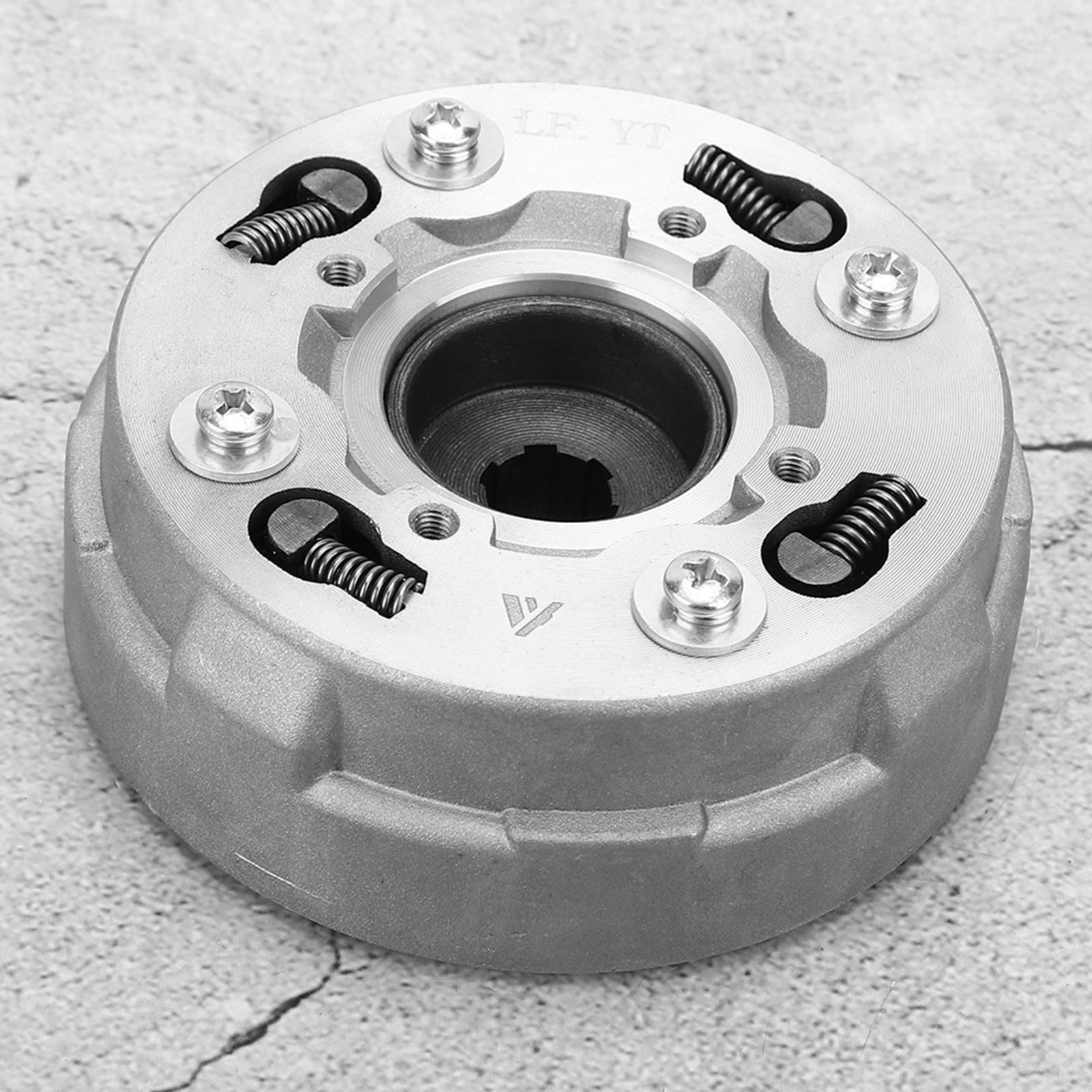 GAESHOW Gruppo Frizione Motore, Coperchio Campana Frizione Trasmissione, Adatto per 70cc 110cc 125cc Pit Quad Dirt Bike ATV Buggy in Acciaio Inossidabile