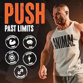 Animal Fury Pre Workout Powder - Watermelon, 350mg Caffeine, BCAA Amino Acids, 2g Beta Alanine, Citrulline & Tyrosine, Energy, Focus, Strength, Endurance, Preworkout for Men & Women, 20 Servings