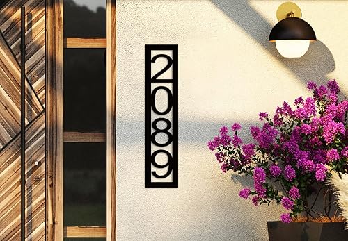 Miniatura 3 de Números de casa modernos Número de casa Número de casa vertical Señal de dirección vertical Números de casa para exteriores Números de dirección de