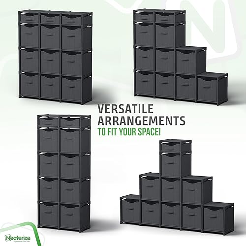 Miniatura 4 de Organizadores de armario de 12 cubos y almacenamiento  Incluye todos los contenedores de cubos de almacenamiento  Unidad de almacenamiento de