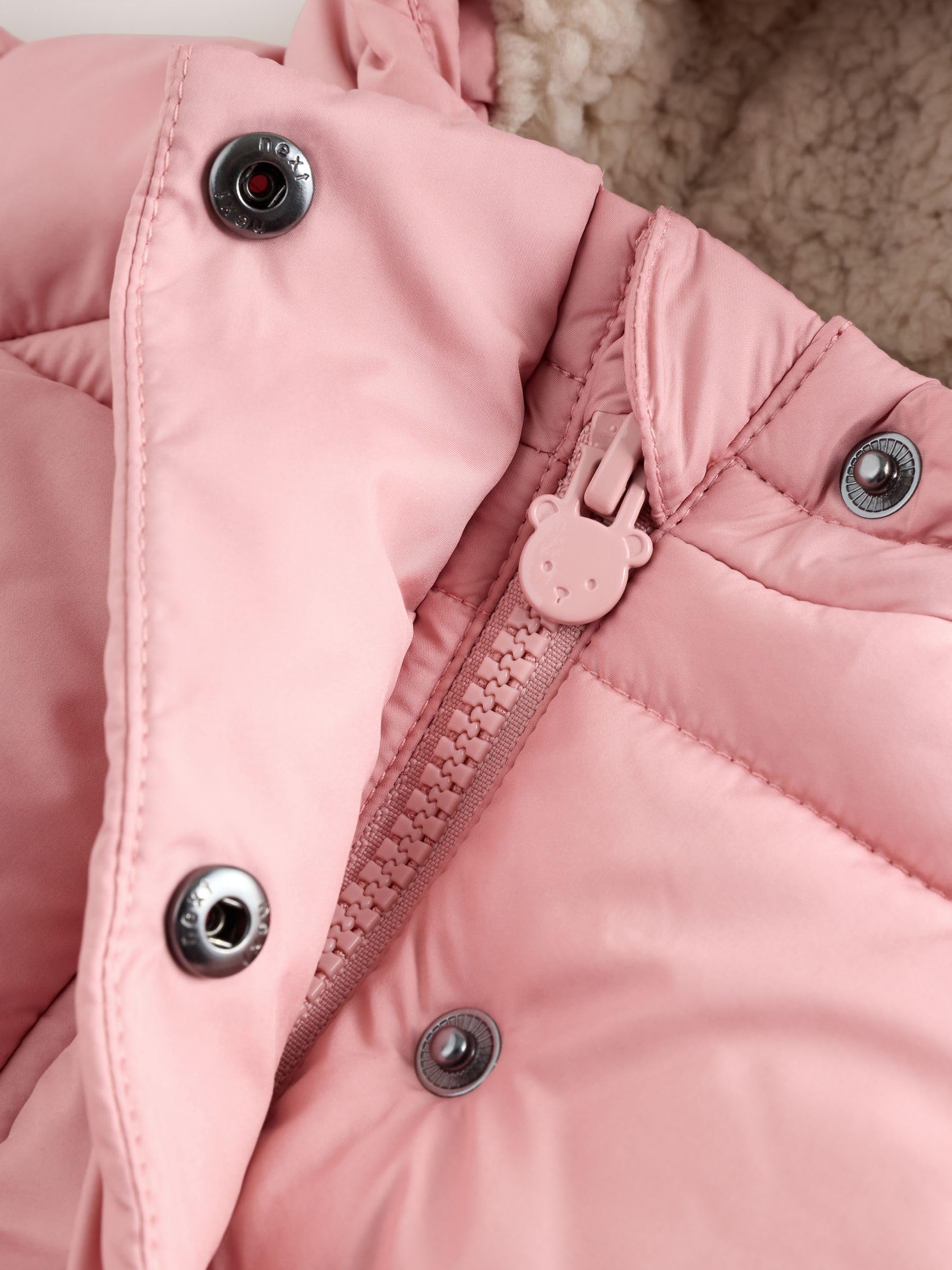 NEXT Bebés niña Chaqueta acolchada con capucha para bebé