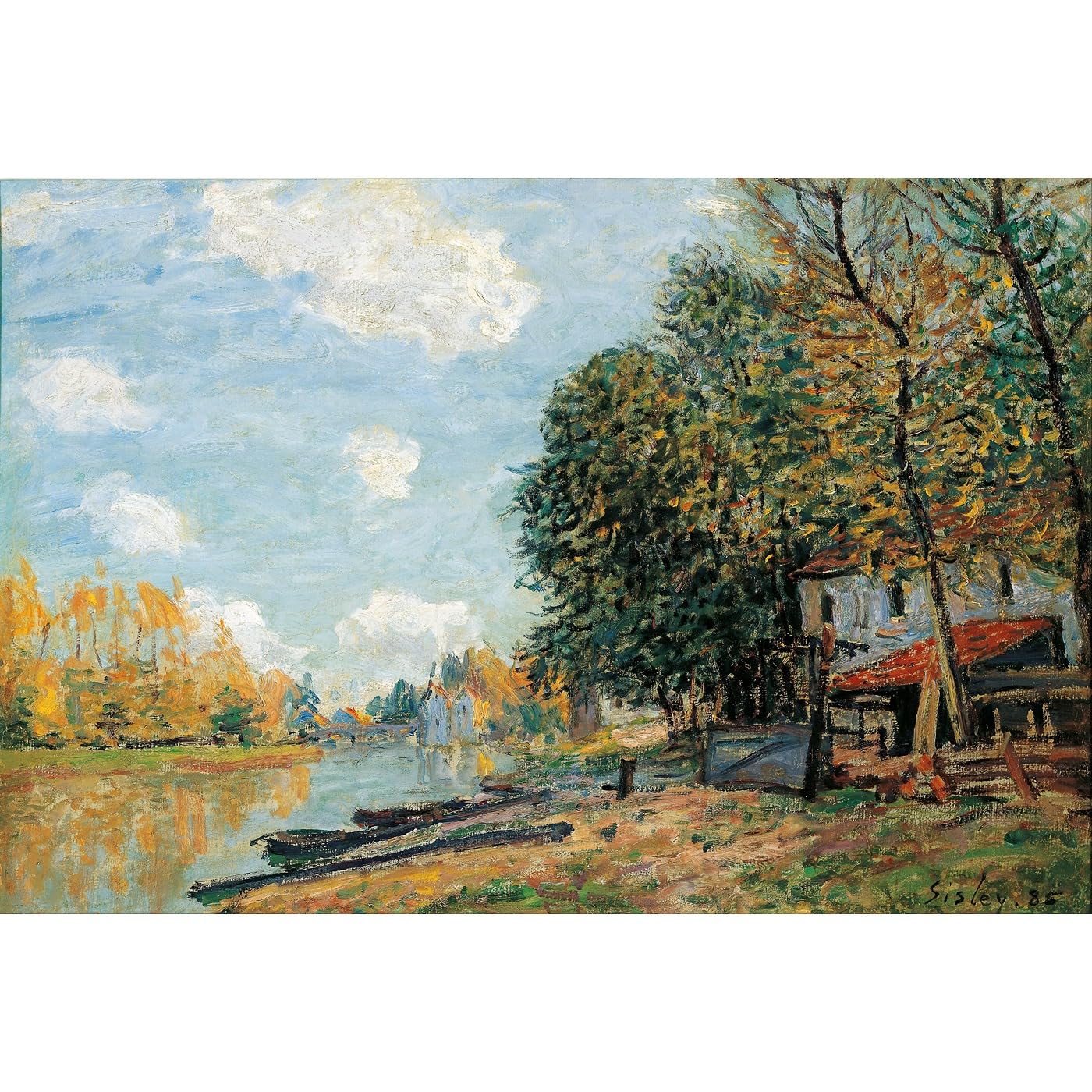 Reproduction d'art sur toile Alfred Sisley grand format 127 x 101,6 cm