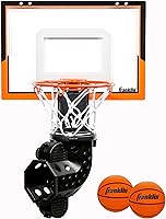 Vista 1 de Franklin Sports Mini Aro de Baloncesto con Reboteador y Pelota - Aro de Baloncesto Para Sobre la Puerta Con Reboteador Automático de Pelota - Juego