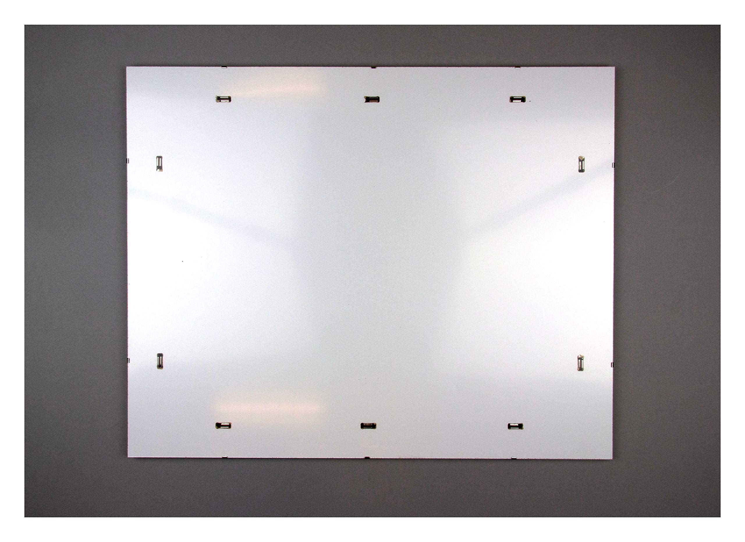 Rahmenloser Bildträger clipframe 50 x 80 cm mit weißer Rückwand und 1 mm Antireflex Kunstglas
