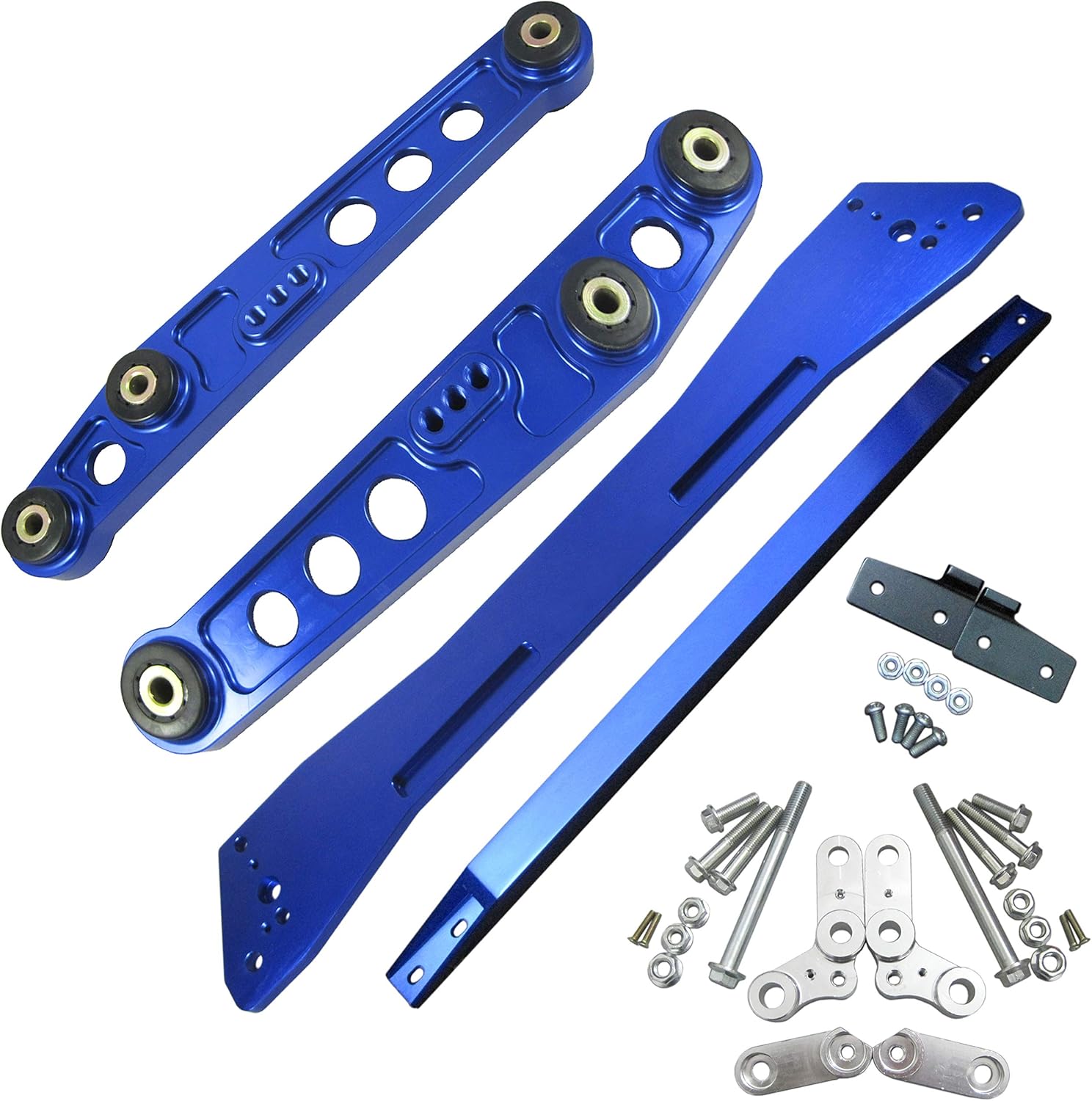Blue Rear Lower Control Arm Subframe Brace Tie Bar For Honda Civic Acura Integra