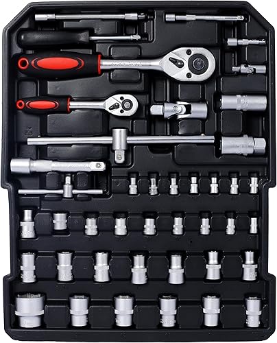 Miniatura 6 de 969 piezas de aluminio Trolley Case Tool Set Toolbox Storage Case General Kit de herramientas para el hogar - Perfecto para propietarios de