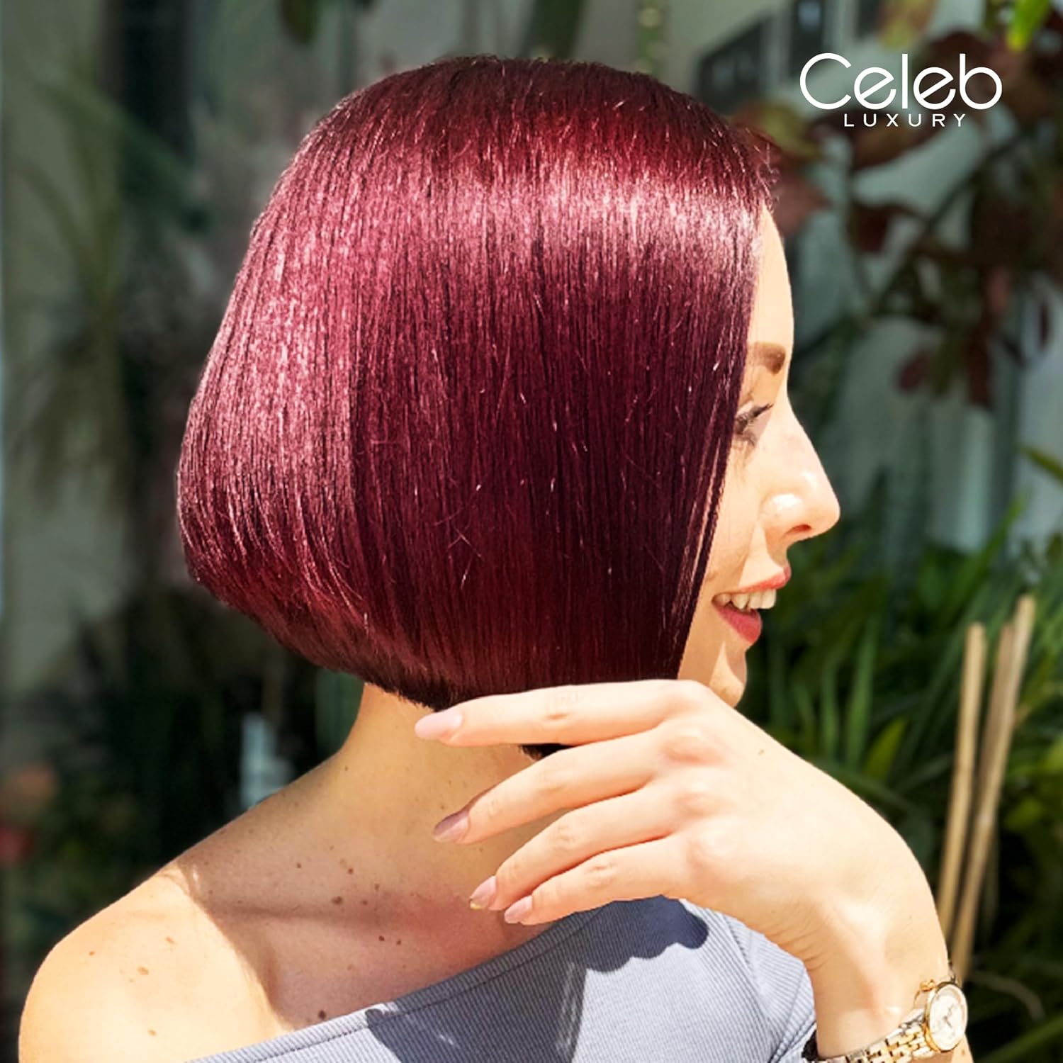 Celeb Luxury Intense Color Depositing Colorwash Shampoo + BondFix Rebuilder, Vegan Hair Dye, Sustainably Sourced Plant Based, Semi Permanent Hair Color, Viral and Gem Lites Duos