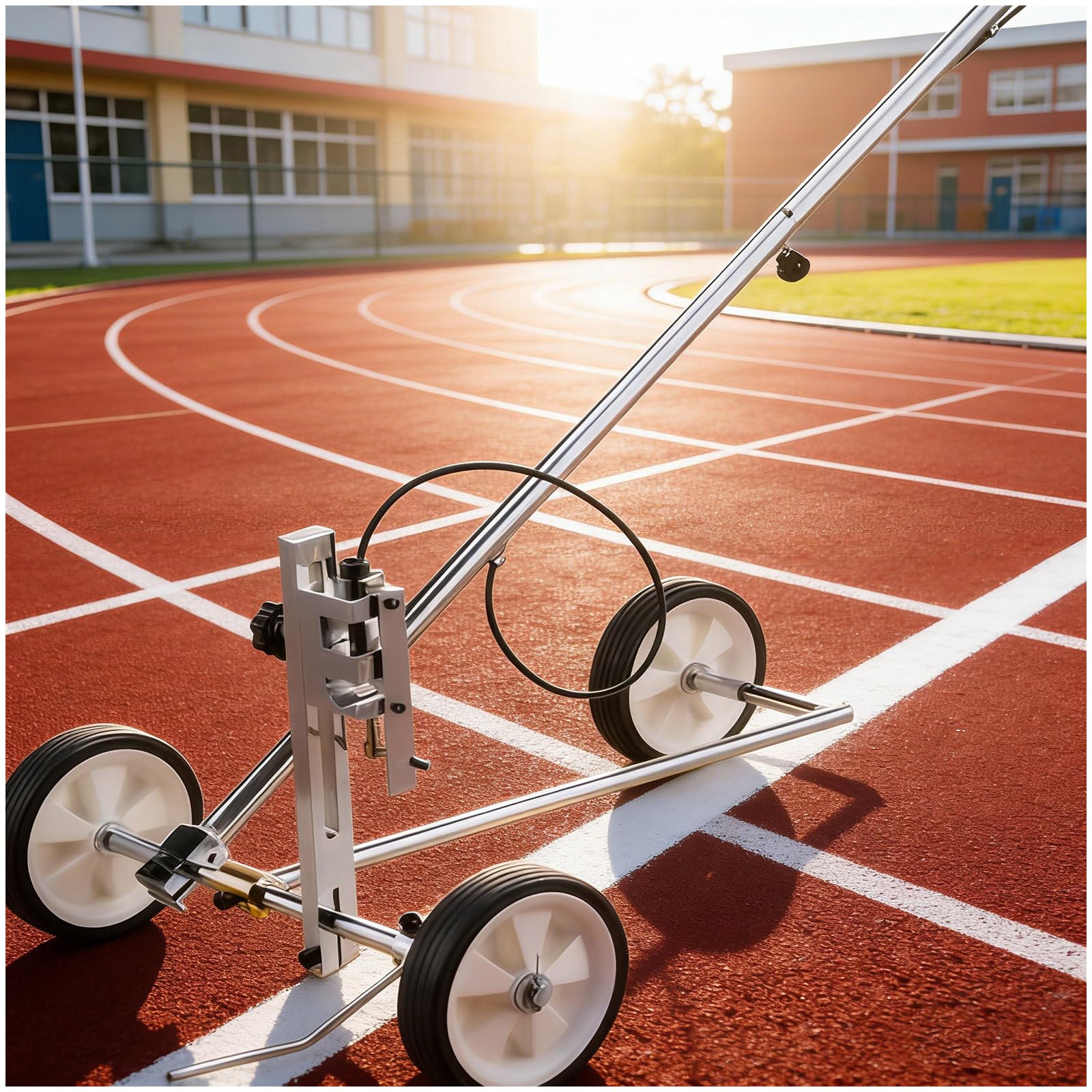 GTHTUHFD Wheel Transfer Line Marking Machine For Basketball Court, Parking Lot Striping, Driving School, Factory Workshop Playground