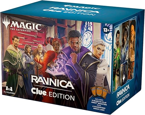 Miniatura 1 de Magic: The Gathering Ravnica: Clue Edition - Juego de cartas misteriosas de asesinato para 3 a 4 jugadores (incluye 8 potenciadores listos para