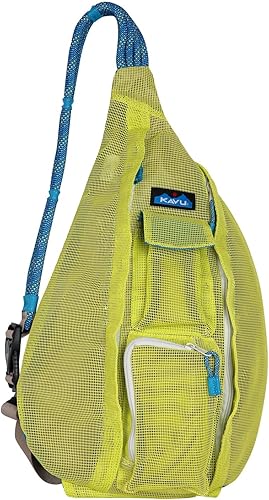 Miniatura 7 de KAVU Paxton Pack Mochila CRossbody - Bolsa de cuerda, Tierra Cielo Tie Dye, Tamaño único, Compacto Tierra Cielo Tie Dye,Negro -,Limonero,Bloque