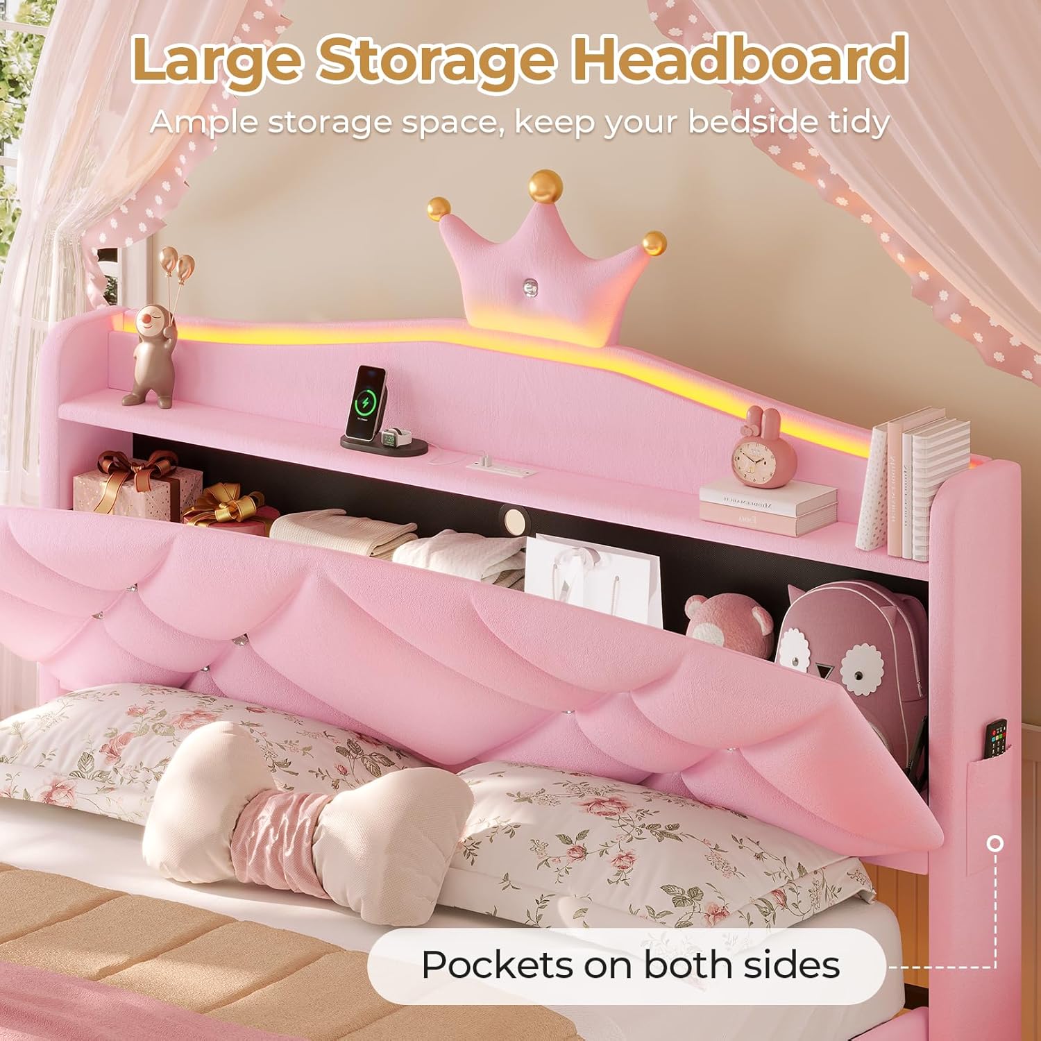 Components of the MSmask bed frame laid out