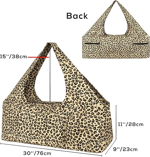 Miniatura 8 de Bolsa para esterilla de yoga  Bolsa de yoga grande con correa para esterilla de yoga, cremallera y bolsillos, bolsas de yoga y transportadores que