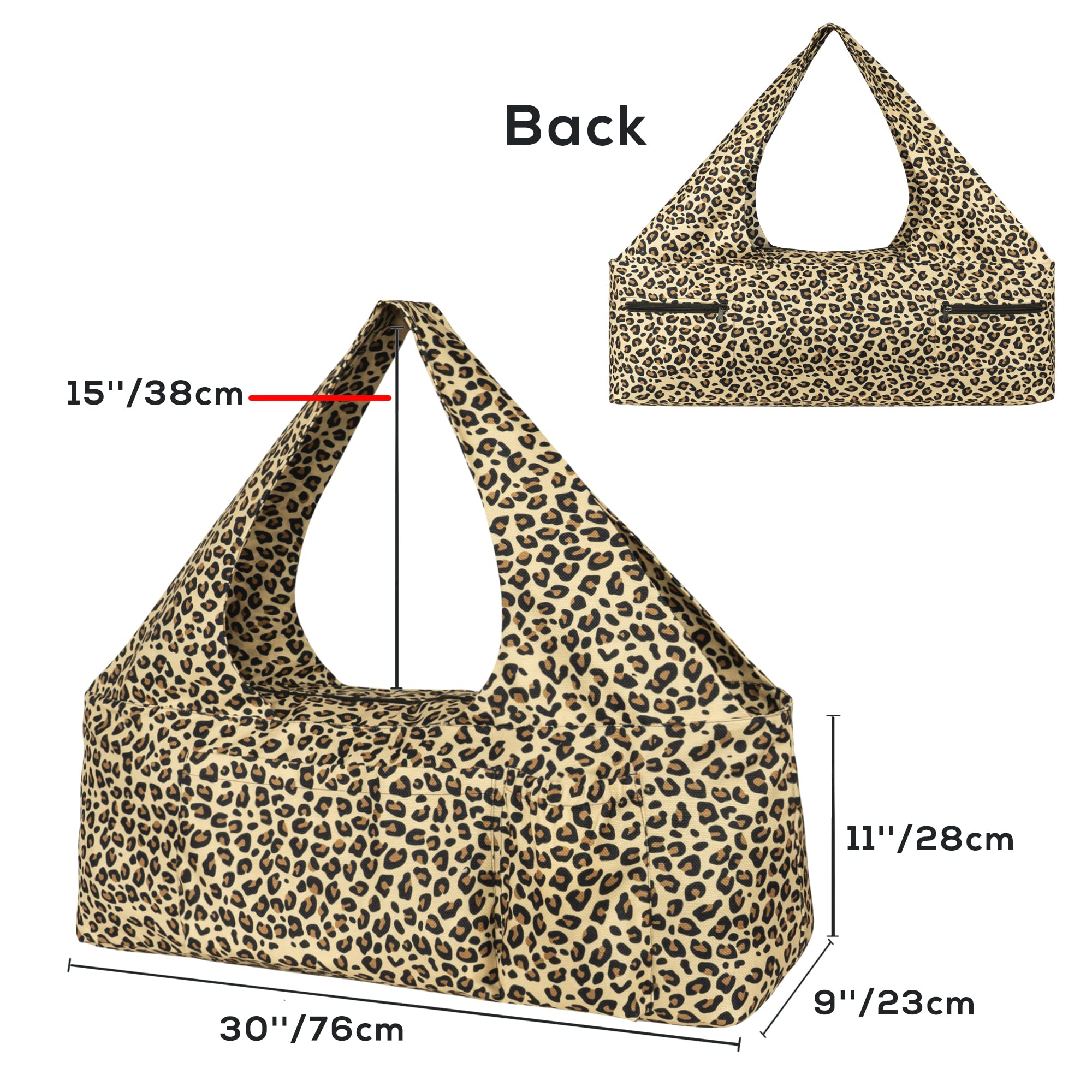 Yoga Mat Bag - Large Yoga Bag with Yoga Mat Strap, Zipper and Pockets - Yoga Bags and Carriers Fits All Your Stuff - Personalized Yoga Mat Bags for Women Fits Most Size Mats