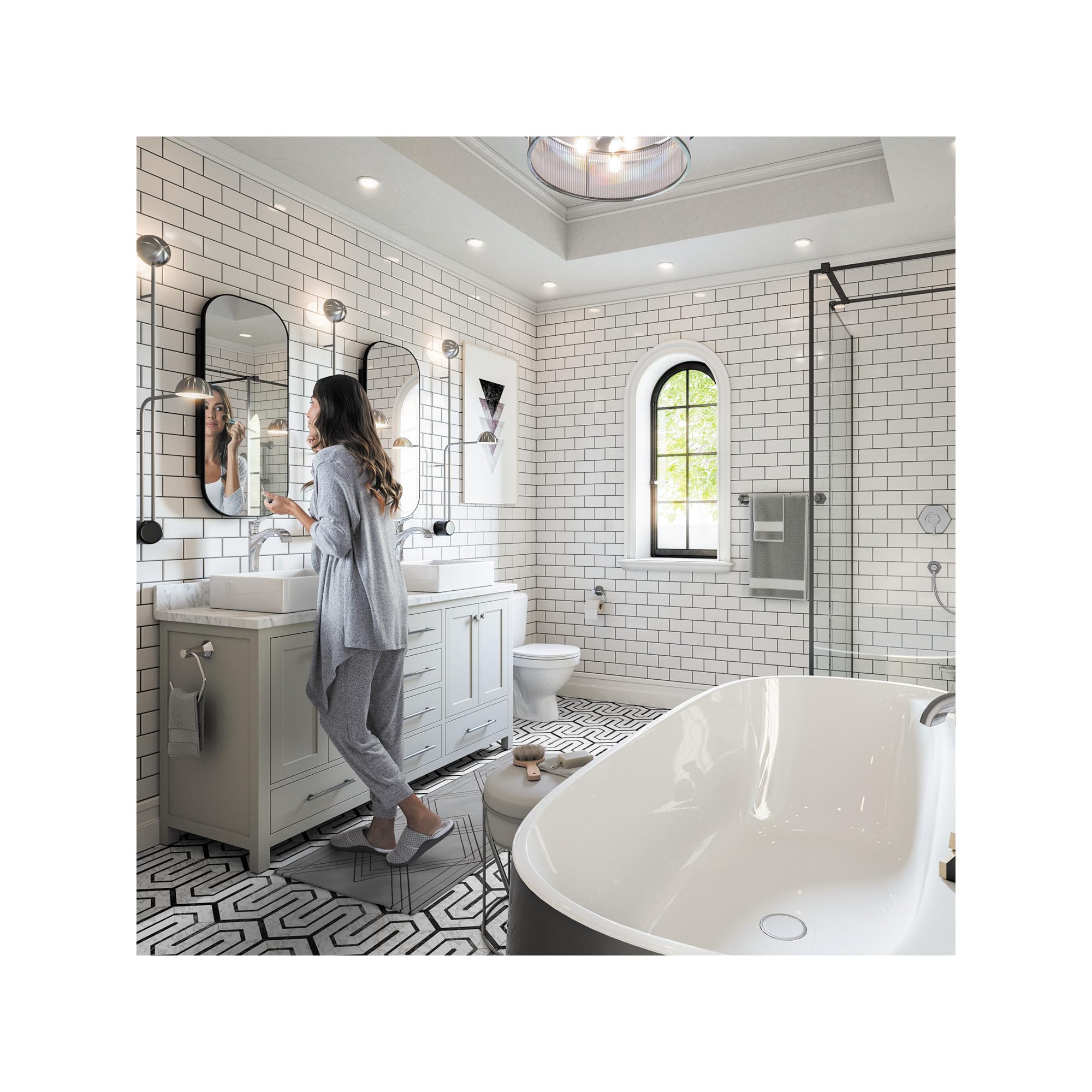 hansgrohe Towel_Ring 04836830 - Porta asciugamani in nichel lucido, 20,3 cm