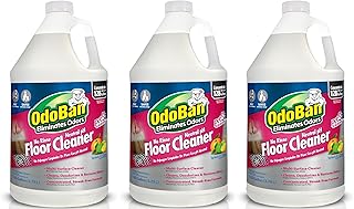 OdoBan Pet Solutions No Rinse Neutral pH Floor Cleaner Concentrate, Made in the USA, Splash O' Citrus Scent, 3 Gallons