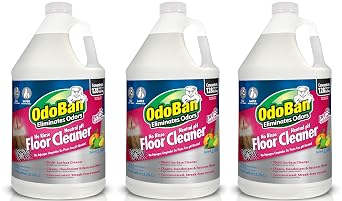 OdoBan Pet Solutions No Rinse Neutral pH Floor Cleaner Concentrate, Made in the USA, Splash O Citrus Scent, 3 Gallons