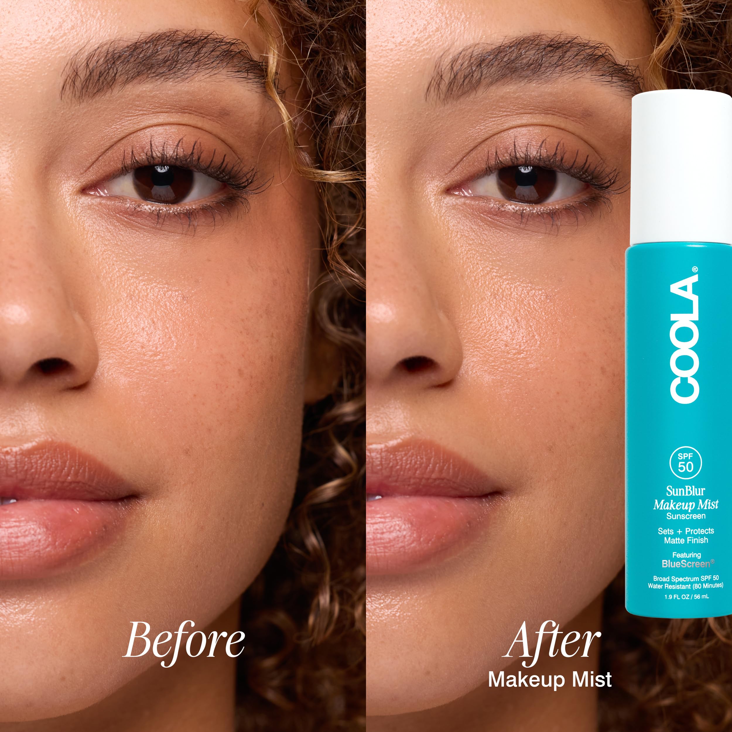 COOLA SunBlur Makeup Mist Sunscreen SPF 50 Matte Setting Spray