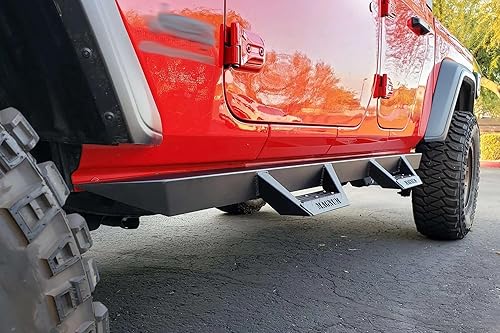 Miniatura 3 de Raptor Series Magnum RT Drop Steps - Estribos negros para Gladiator 2020-2023