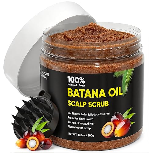 Miniatura 8 de Batana Oil Exfoliante para el crecimiento del cabello, batana orgánica para nutrir el cabello con romero, aceite de cuero cabelludo promueve el