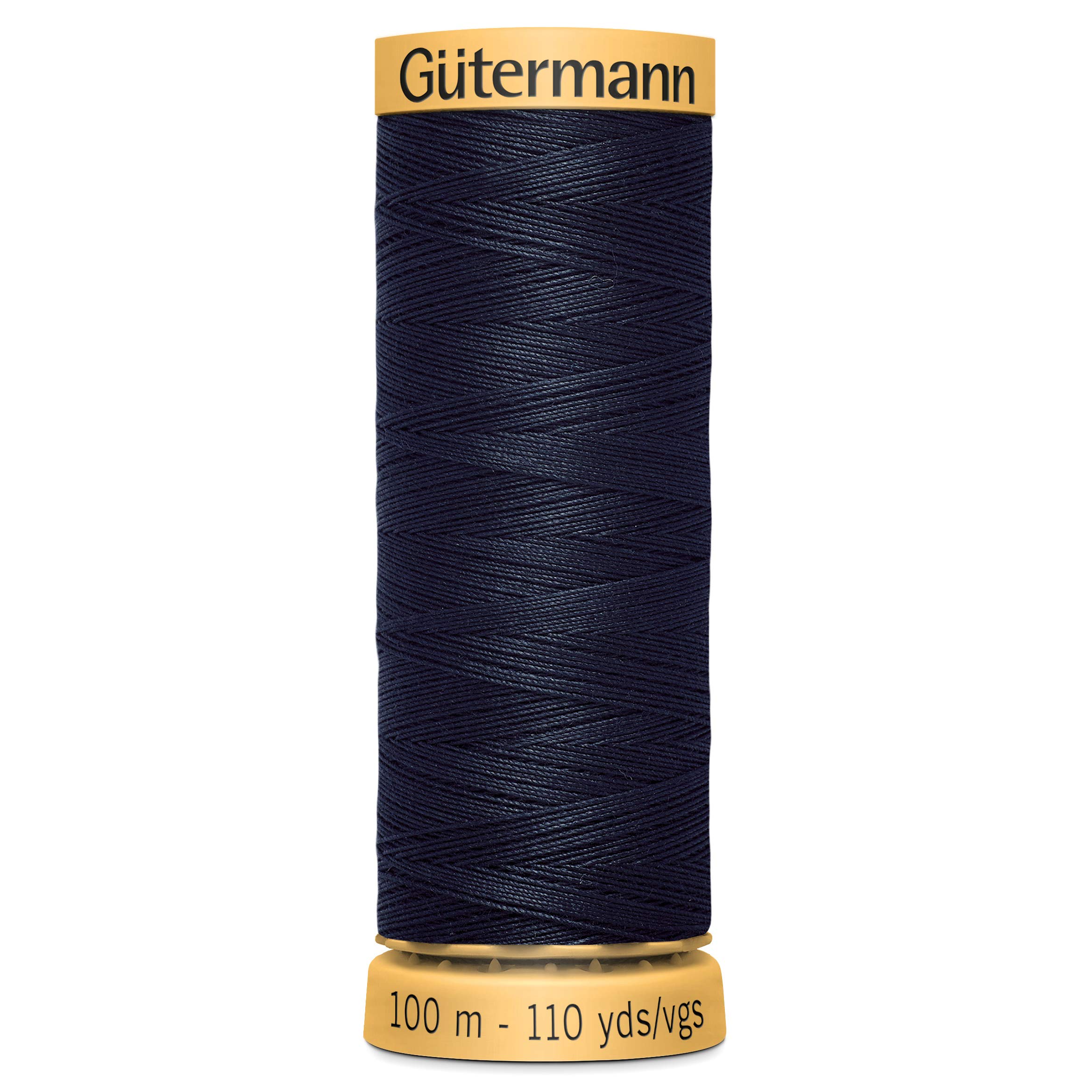 Gutermann 100% Natural Cotton Thread - 100m Wide Range of Colors (Dark Navy)