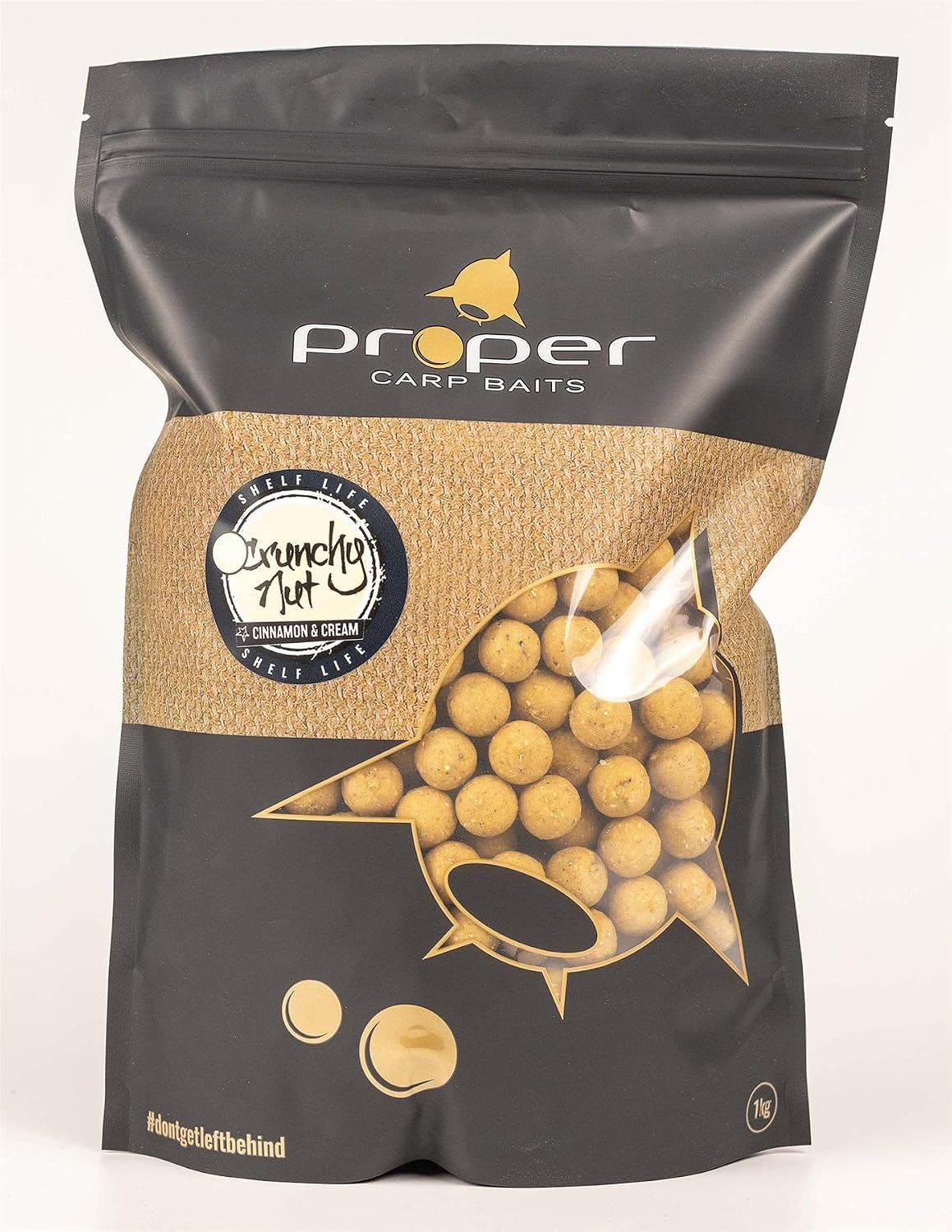 Proper Carp Baits Crunchy Nut 14mm Boilies 1kg