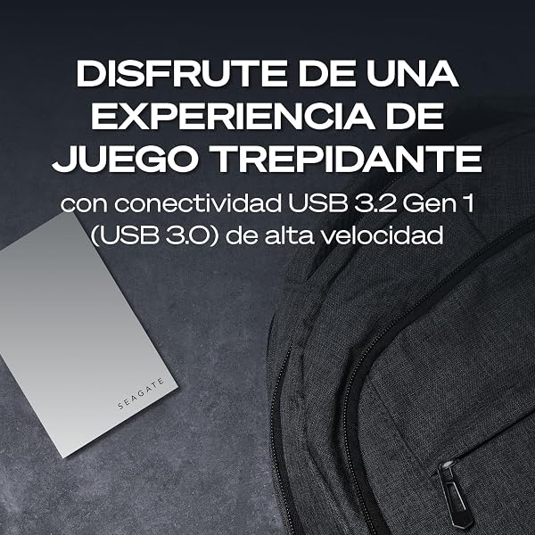 Seagate Game Drive PS4/PS5 5TB, disco duro externo portátil, 2,5", USB 3.0, blanco, LED azul, Plug and Play (STLV5000202) - 5