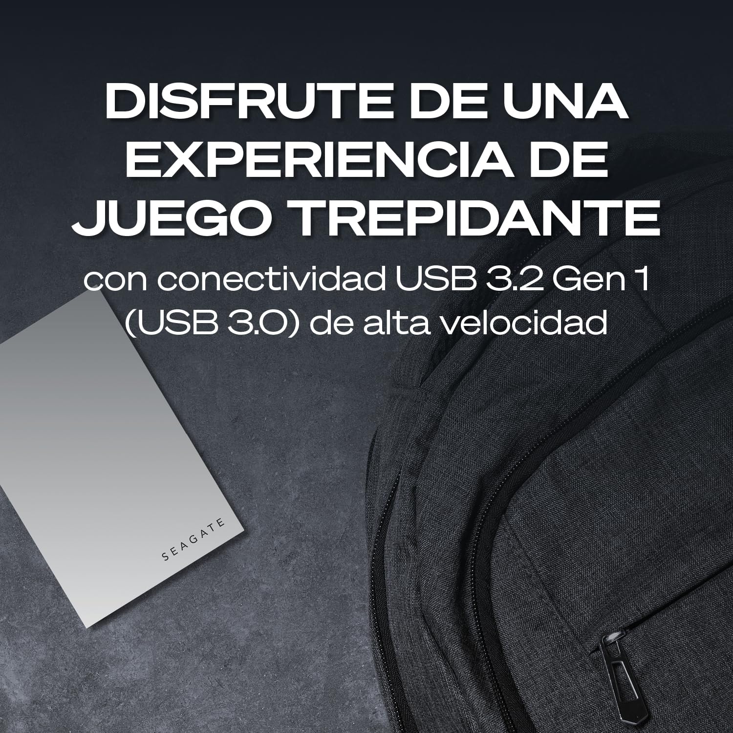 Seagate Game Drive PS4/PS5 2TB, disco duro externo portátil, 2,5", USB 3.0, blanco, LED azul, Plug and Play (STLV2000202)