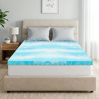 IULULU Twin Size Mattress Topper, 2 Inch Gel Memory Foam Topper, Light Comfort Upgrade, CertiPUR-US Certified